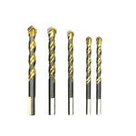 Trapano per mattoni in vetro King Drill placcato in titanio Trapano a triangolo a spirale perforato, 6mm, 8mm, 10mm, 12mm, 6mm+8mm+10mm+12mm, 6mm+6mm+8mm+10mm+12mm