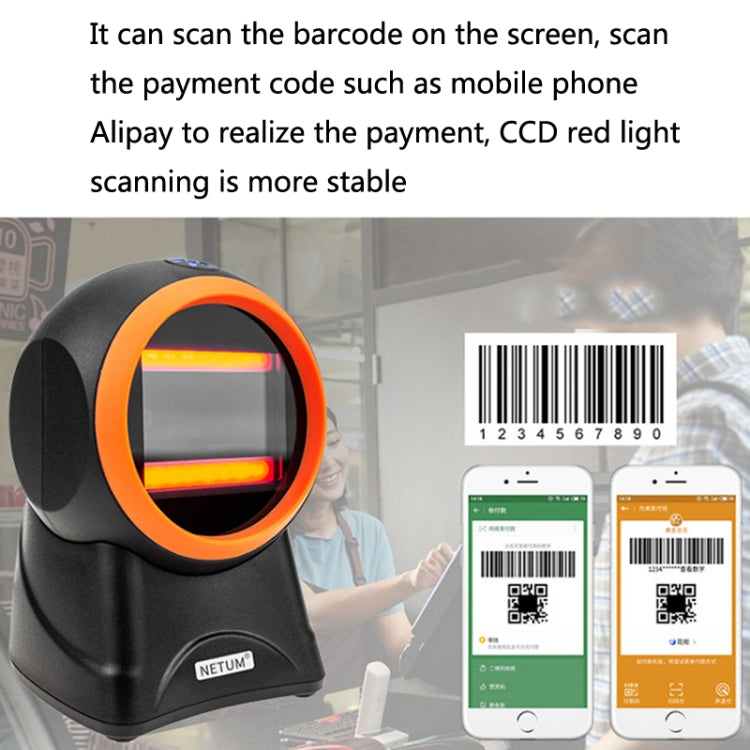 NETUM 2050 Scanner codici a barre e QR da tavolo
