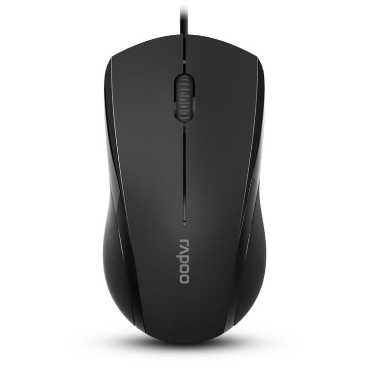 Rapoo N1600 1000 DPI 3 tasti Office Business Mouse silenzioso cablato, lunghezza cavo: 1,5 m