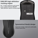Rapoo N1600 1000 DPI 3 tasti Office Business Mouse silenzioso cablato, lunghezza cavo: 1,5 m