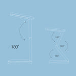 Lampada da scrivania a LED YAGE T125 Lampada da lettura pieghevole USB, Porcelain White, Blue White, Pink White
