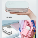 Lampada da scrivania a LED YAGE T125 Lampada da lettura pieghevole USB, Porcelain White, Blue White, Pink White