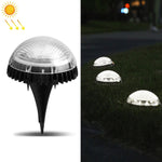 Luce solare sotterranea 8 LED impermeabile IP67