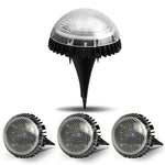 Luce solare sotterranea 8 LED impermeabile IP67