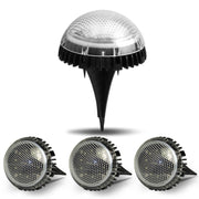 Luce solare sotterranea 8 LED impermeabile IP67