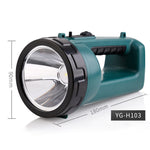YAGE H103 Forte luce lunga tiro LED Searchlight Torcia di emergenza ricaricabile ad alta potenza per esterni