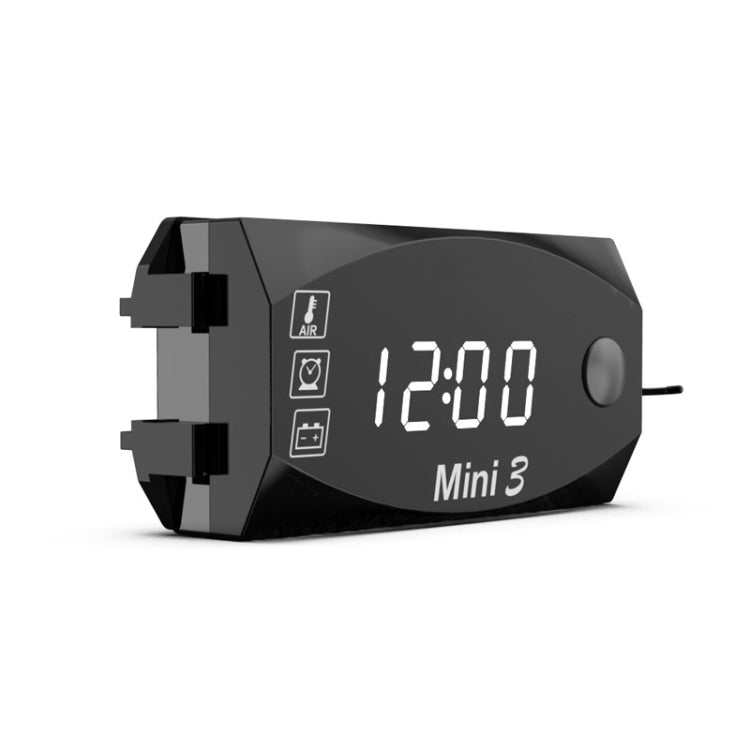 Tensione Orologio E Temperatura 3 In 1 Misuratore Elettronico A LED Display Digitale A Grande Schermo Voltmetro Impermeabile E Antipolvere, 3 In 1 LED Blue Light, 3 In 1 LED Red Light, 3 In 1 LED White Light, 3 In 1 LED Green Light