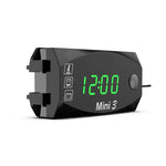 Tensione Orologio E Temperatura 3 In 1 Misuratore Elettronico A LED Display Digitale A Grande Schermo Voltmetro Impermeabile E Antipolvere, 3 In 1 LED Blue Light, 3 In 1 LED Red Light, 3 In 1 LED White Light, 3 In 1 LED Green Light