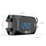 Tensione Orologio E Temperatura 3 In 1 Misuratore Elettronico A LED Display Digitale A Grande Schermo Voltmetro Impermeabile E Antipolvere, 3 In 1 LED Blue Light, 3 In 1 LED Red Light, 3 In 1 LED White Light, 3 In 1 LED Green Light