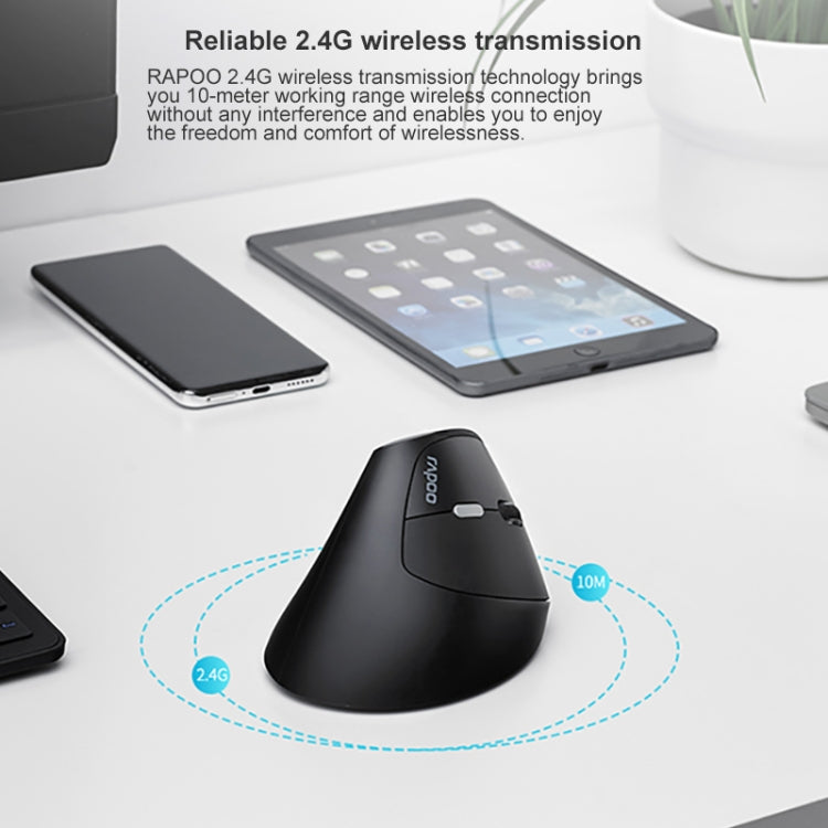 Mouse verticale silenzioso wireless ergonomico Rapoo MV20