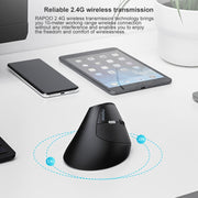 Mouse verticale silenzioso wireless ergonomico Rapoo MV20