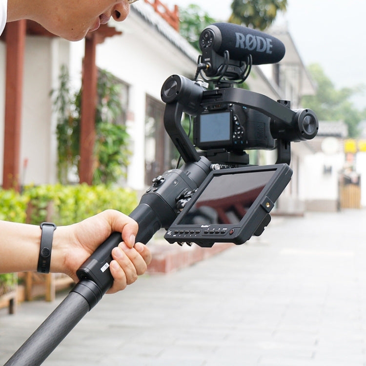 Asta di prolunga in fibra di carbonio con giunto cardanico per stabilizzazione manuale Ulanzi Agimbalgear per DJI RONIN-S, For DJI RONIN-S Length: 35.5cm