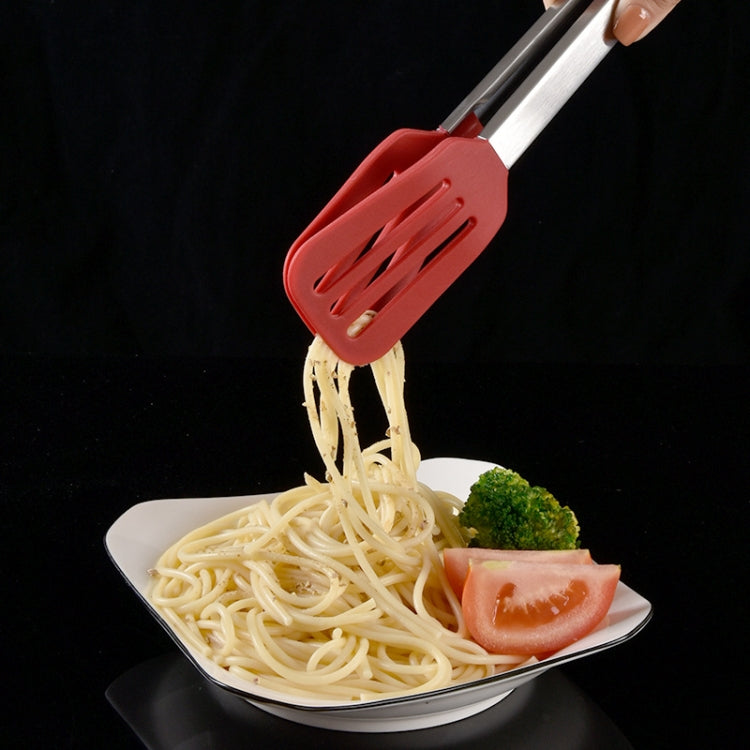 2 pezzi spatola per alimenti in silicone in acciaio inossidabile clip per alimenti barbecue bistecca strumento di cottura per barbecue, 9 Inch (Random Color Delivery), 12 Inch (Random Color Delivery), 9 Inch With Bracket(Random Color Delivery)         ...