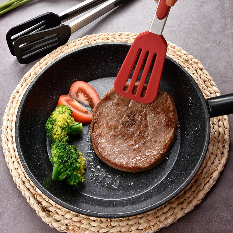 2 pezzi spatola per alimenti in silicone in acciaio inossidabile clip per alimenti barbecue bistecca strumento di cottura per barbecue, 9 Inch (Random Color Delivery), 12 Inch (Random Color Delivery), 9 Inch With Bracket(Random Color Delivery)         ...