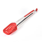 2 pezzi spatola per alimenti in silicone in acciaio inossidabile clip per alimenti barbecue bistecca strumento di cottura per barbecue, 9 Inch (Random Color Delivery), 12 Inch (Random Color Delivery), 9 Inch With Bracket(Random Color Delivery)         ...
