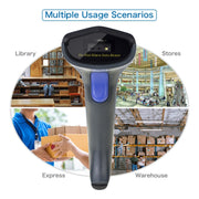 Scanner Bluetooth wireless per codici QR ad alta precisione con codice a barre NETUM, Wired, Wireless, Bluetooth + 2.4G + Wired