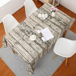 Tovaglia in lino e cotone imitazione corteccia, 60x60cm, 90x90cm, 100x140cm, 140x140cm, 140x180cm, 140x200cm, 140x220cm, 70x70cm, 120x120cm, 120x160cm, 140x250cm, 50x80cm