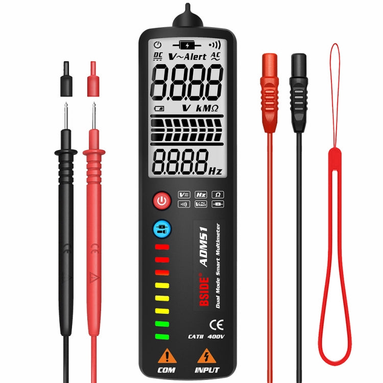 Multimetro digitale portatile BSIDE ADMS1 con rilevatore tensione