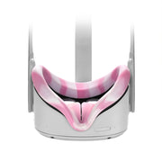 VR Silicone Eye Cover Anti-sudore e decontaminazione Occhiali VR a colori per Oculus Quest 2, White Blue, White Pink, White Yellow
