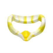 VR Silicone Eye Cover Anti-sudore e decontaminazione Occhiali VR a colori per Oculus Quest 2, White Blue, White Pink, White Yellow