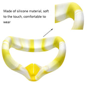 VR Silicone Eye Cover Anti-sudore e decontaminazione Occhiali VR a colori per Oculus Quest 2, White Blue, White Pink, White Yellow