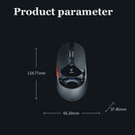 Rapoo VT960 1600 DPI 7 tasti Dual Mode Macro Programmabile Symphony RGB Mouse da gioco wireless retroilluminato