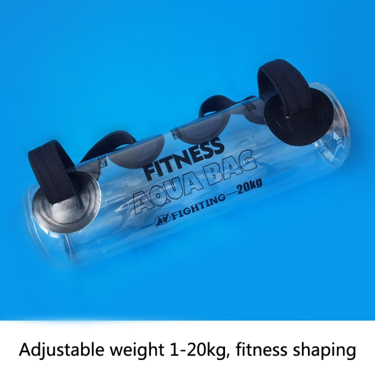 Borsa per pesi gonfiabile portatile pieghevole riempita d'acqua per sollevamento pesi Equilibrio per allenamento della forza Borsa per pesi fitness, 20kg (Transparent), 25kg (Transparent), 30kg (Transparent), 35kg (Transparent)