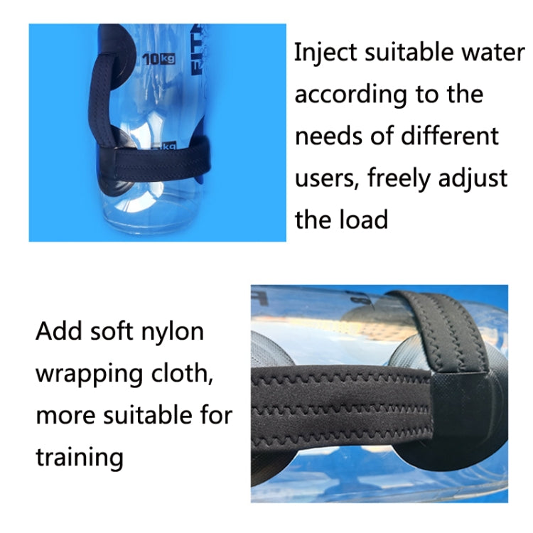 Borsa per pesi gonfiabile portatile pieghevole riempita d'acqua per sollevamento pesi Equilibrio per allenamento della forza Borsa per pesi fitness, 20kg (Transparent), 25kg (Transparent), 30kg (Transparent), 35kg (Transparent)