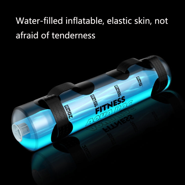 Borsa per pesi gonfiabile portatile pieghevole riempita d'acqua per sollevamento pesi Equilibrio per allenamento della forza Borsa per pesi fitness, 20kg (Transparent), 25kg (Transparent), 30kg (Transparent), 35kg (Transparent)