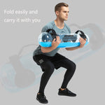 Borsa per pesi gonfiabile portatile pieghevole riempita d'acqua per sollevamento pesi Equilibrio per allenamento della forza Borsa per pesi fitness, 20kg (Transparent), 25kg (Transparent), 30kg (Transparent), 35kg (Transparent)