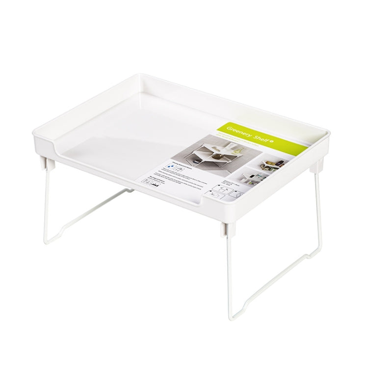 Scaffale portaoggetti pieghevole per armadio da cucina, White, Transparent
