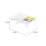 Scaffale portaoggetti pieghevole per armadio da cucina, White, Transparent