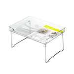 Scaffale portaoggetti pieghevole per armadio da cucina, White, Transparent