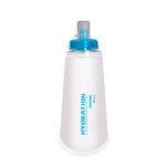 AFISHTOUR Borsa per acqua morbida per sport all'aria aperta in TPU Borsa per acqua pieghevole per maratona, capacità:, 400ml (Blue), 400ml (Transparent), 300ml (Blue), 300ml (Transparent)