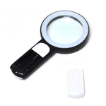 Lente d'ingrandimento 30x con 18 LED luce fredda e calda