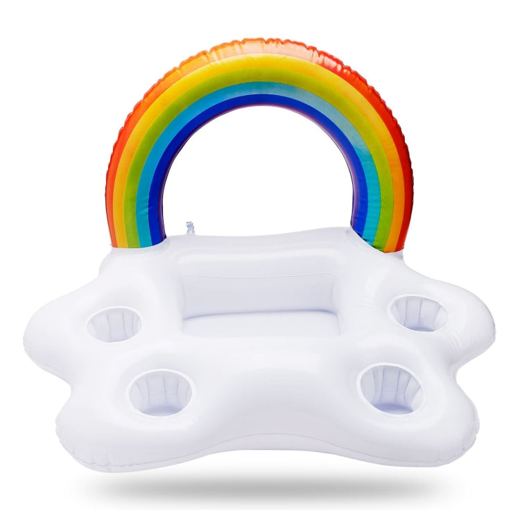 Rainbow Cloud Gonfiabile Portabicchieri Cola Beer Drink Gonfiabile Water Ice Bar, Dimensioni:, Rainbow Cloud 60 x 40 x 41cm