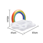 Rainbow Cloud Gonfiabile Portabicchieri Cola Beer Drink Gonfiabile Water Ice Bar, Dimensioni:, Rainbow Cloud 60 x 40 x 41cm