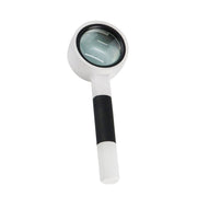 3 PCS Lente d'ingrandimento da lettura portatile Lente in vetro Impugnatura antiscivolo Old Man Reading Riparazione Identificazione Lente d'ingrandimento, 37mm 16 Times (Black White), 37mm 16 Times (Blue White), 50mm 7 Times (Black White)