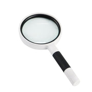 3 PCS Lente d'ingrandimento da lettura portatile Lente in vetro Impugnatura antiscivolo Old Man Reading Riparazione Identificazione Lente d'ingrandimento, 37mm 16 Times (Black White), 37mm 16 Times (Blue White), 50mm 7 Times (Black White)