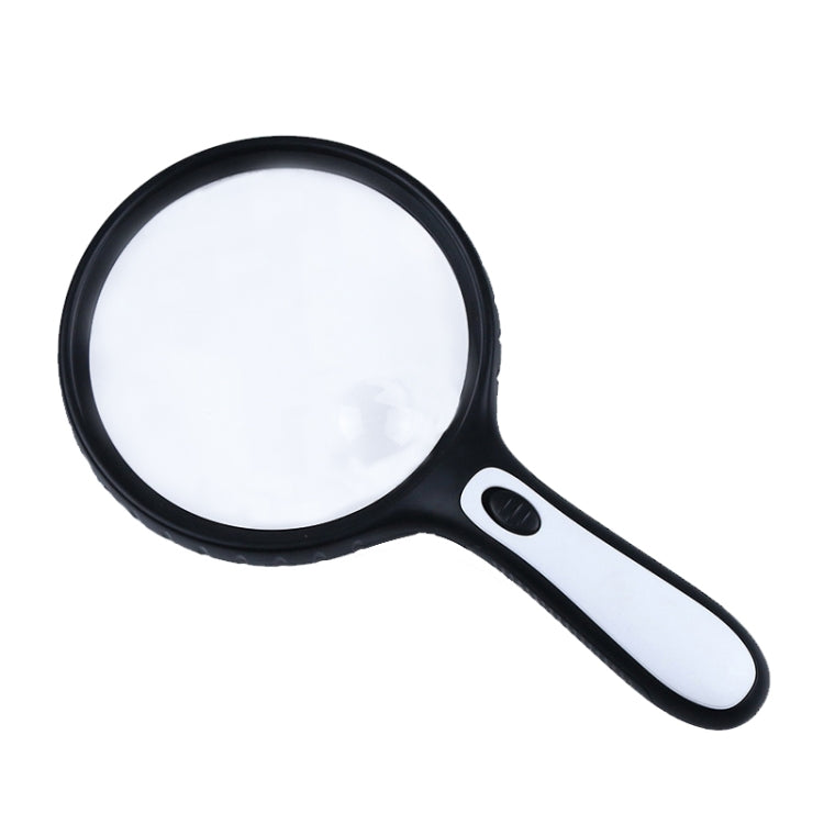 XT-4986E Handheld Magnifying Glass Lightweight Portable Magnifying Glass with 10 Times Acrylic Lens, XT-4986E