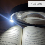 Lente d'ingrandimento palmare con LED 10x acrilica