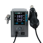 Stazione di rilavorazione ad aria calda SUGON Display a LED Stazione di saldatura regolabile in temperatura con 5 ugelli, spina europea, 8610DX, 2020D