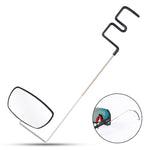 2 PC WEST BIKING Occhiali da equitazione per bicicletta Mini specchietto retrovisore Specchio piatto regolabile multi-angolo, Helmet Mini  Rearview Mirror