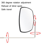 2 PC WEST BIKING Occhiali da equitazione per bicicletta Mini specchietto retrovisore Specchio piatto regolabile multi-angolo, Helmet Mini  Rearview Mirror