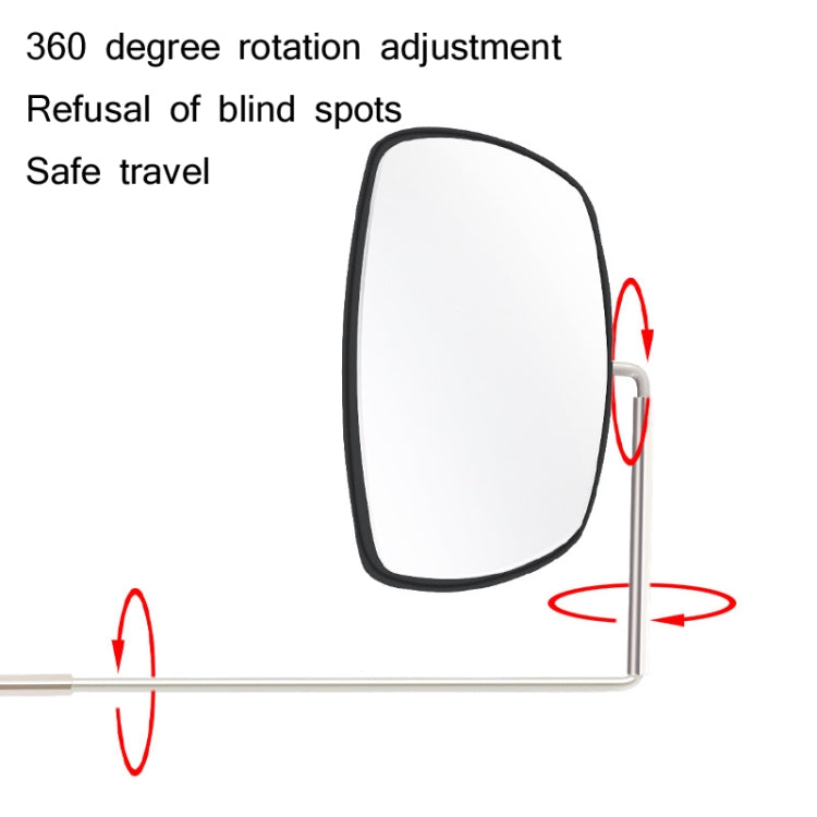2 PC WEST BIKING Occhiali da equitazione per bicicletta Mini specchietto retrovisore Specchio piatto regolabile multi-angolo, Helmet Mini  Rearview Mirror