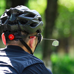 2 PC WEST BIKING Occhiali da equitazione per bicicletta Mini specchietto retrovisore Specchio piatto regolabile multi-angolo, Helmet Mini  Rearview Mirror