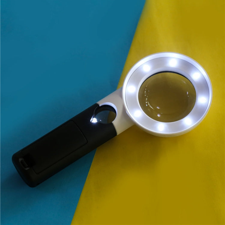 CH55-8L Handheld with LED Lamp Magnifying Glass Double Lens 7 Times / 20 Times Portable Magnifying Glass, CH55-8L