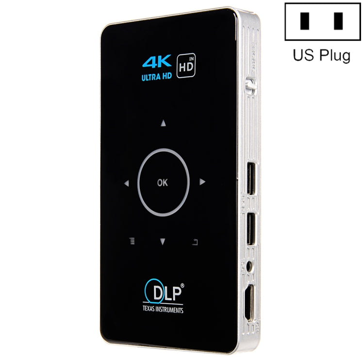 Mini proiettore wireless C6 2G + 16G Android Smart DLP HD,, US Plug (Black), EU Plug (Black), UK Plug (Black), AU Plug (Black), US Plug (White), EU Plug (White), UK Plug (White), AU Plug (White)