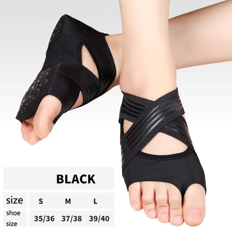 Un paio di scarpe da yoga leggere antiscivolo con suola morbida per il fitness Scarpe da ballo a cinque dita, 35 / 36 Black, 37 / 38 Black, 39 / 40 Black