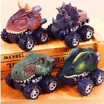 3 pezzi regalo per bambini modello di auto giocattolo di dinosauro tirare indietro mini macchinina